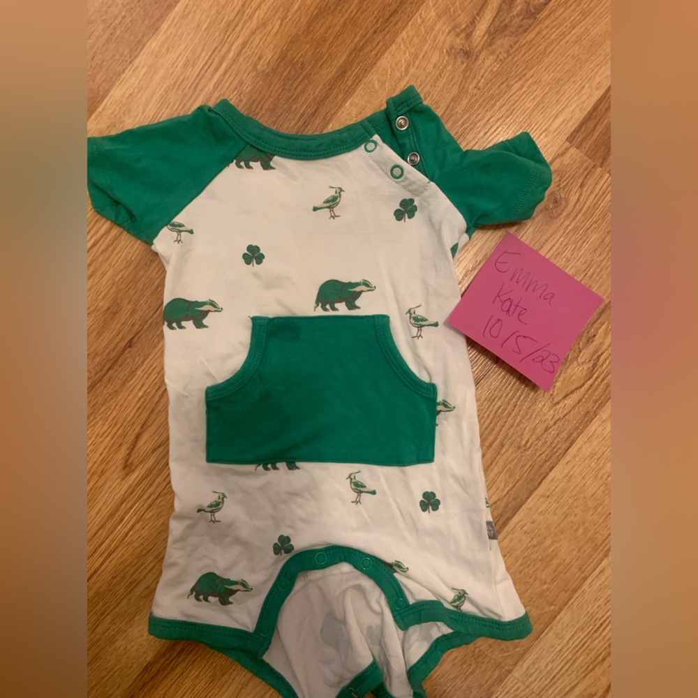 Kyte Baby Shortall 3-6 Irish Print